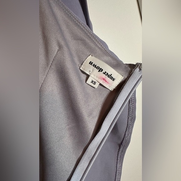superdown Jenna One Shoulder Mini Dress in Gray XS - Picture 9 of 10